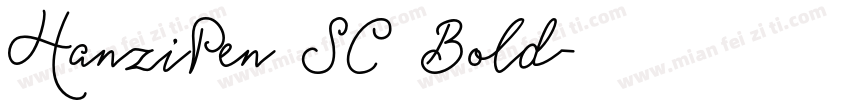 HanziPen SC Bold字体转换